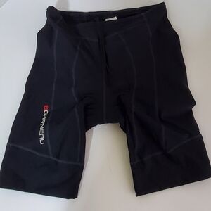 Mens Black Athletic Competive Biker/cycline Shorts With Padding, Size M